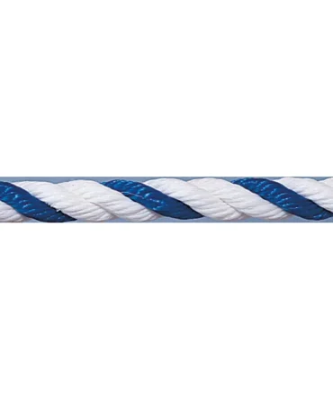 0.75 inch Floating Polypropylene Swimming Pool Rope – Blue-White