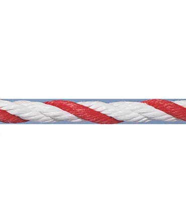 0.75 inch Floating Polypropylene Swimming Pool Rope – Red-White