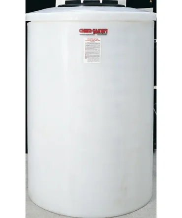 100 Gallon Vertical Bulk Chemical Storage Tank