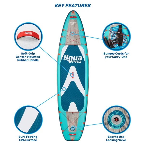 11′ Halcyon Sport Inflatable Paddleboard with Backpack and Pump