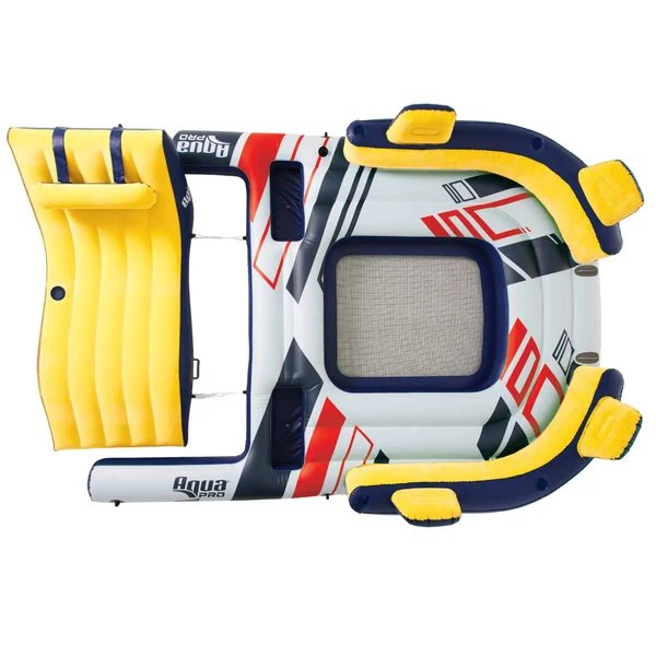 11′ x 8′ Inflatable Raft with Detachable Docking Lounge | 6-7 Person Lake Float