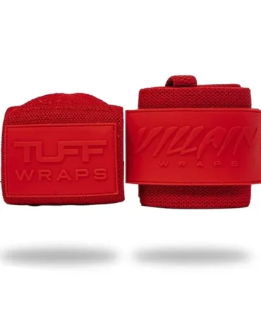 16″ Villain Wrist Wraps – Solid Red