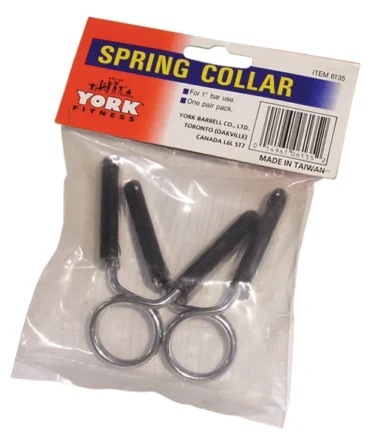 1″ Spring Collars w/ Rubber Grips (pair)