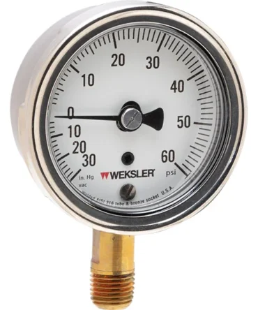 2.5 inch Heavy-Duty Dry Pressure Gauge 0-100 PSI