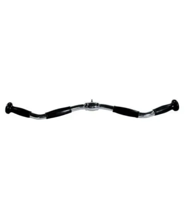 28” Chrome Revolving Curl Bar w/ Rubber Ergo Grips