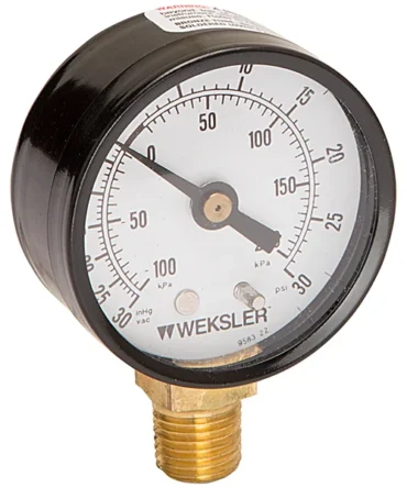 2 inch Standard Dry Compound Gauge 0-30 Hg – 0-60 PSI