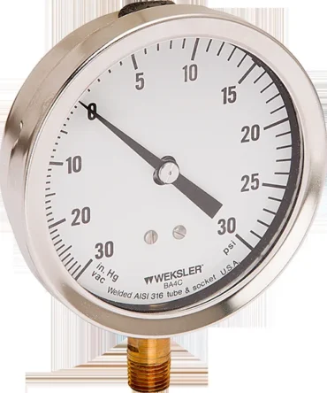 3.5 inch Heavy-Duty Dry Pressure Gauge 0-100 PSI