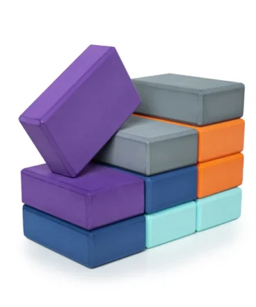 3 Inch Yoga Blocks 10 Pack (3in x 6in x 9in) by Hello Fit