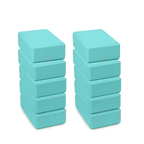 3 Inch Yoga Blocks 10 Pack (3in x 6in x 9in) by Upward Fit