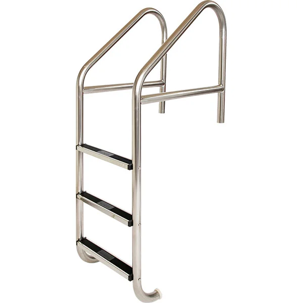 3 Tread Stainless Steel Cross-Braced Pool Ladder – 1.9 inch O.D. x .145 inch wall thickness