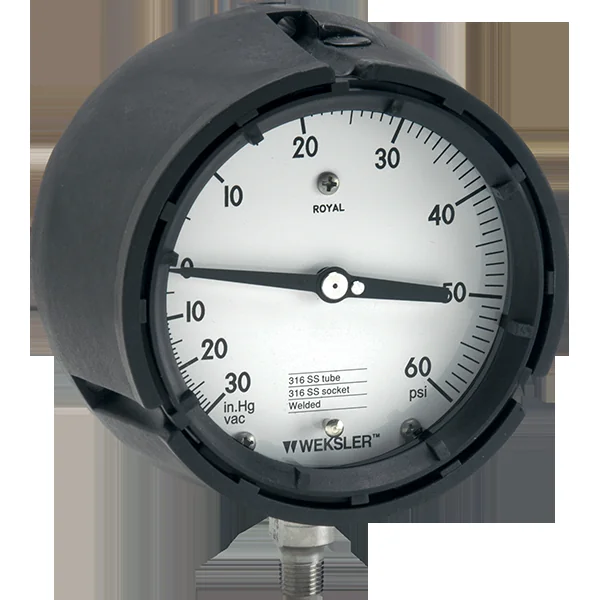 4.5 inch Back Blow-Out Dry Compound Gauge 0-30 Hg – 0-60 PSI