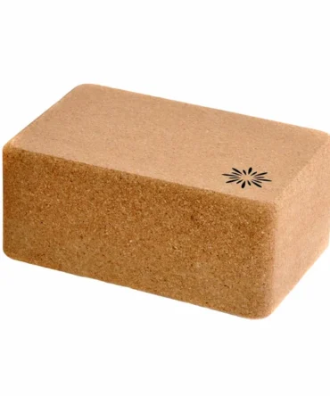 4 Inch Cork Yoga Block (4in x 6in x 9in) by Sunshine Yoga