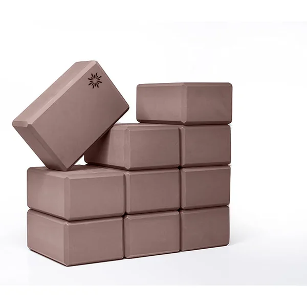 4 Inch Yoga Blocks 10 Pack (4in x 6in x 9in) by Sunshine Yoga