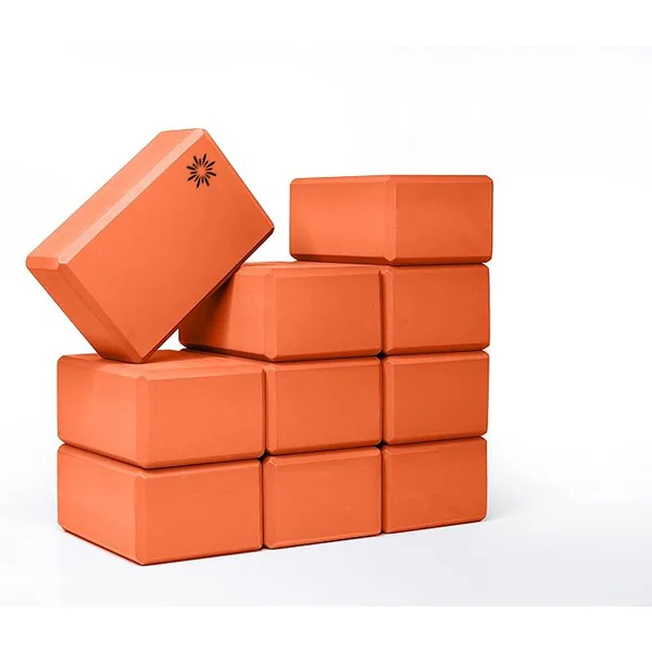 4 Inch Yoga Blocks 10 Pack (4in x 6in x 9in) by Sunshine Yoga