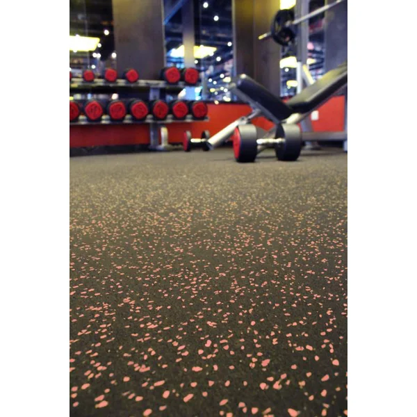 4′ X 50′ X 6 MM RED SPECKLE RUBBER FLOORING ROLL
