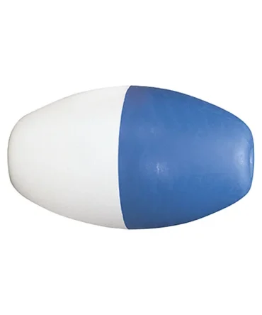 5 in x 9 in Blue-White Polyethylene Swimming Pool Rope Float