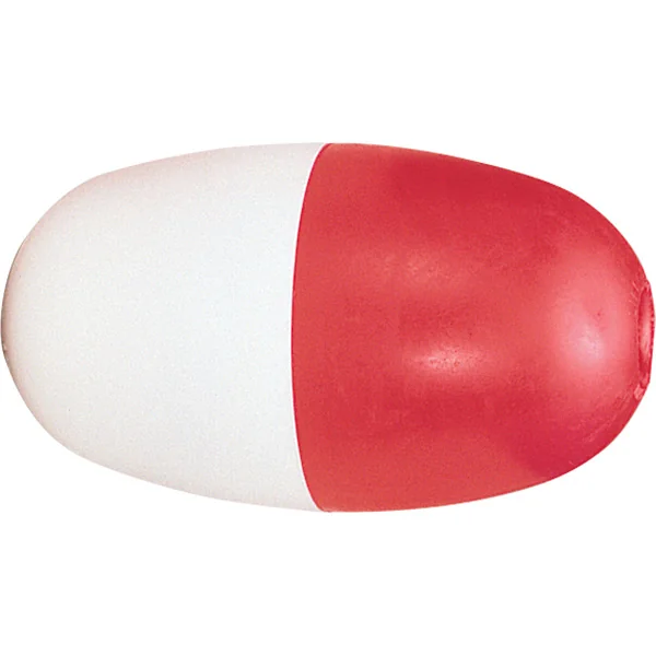 5 in x 9 in Red-White Polyethylene Swimming Pool Rope Float