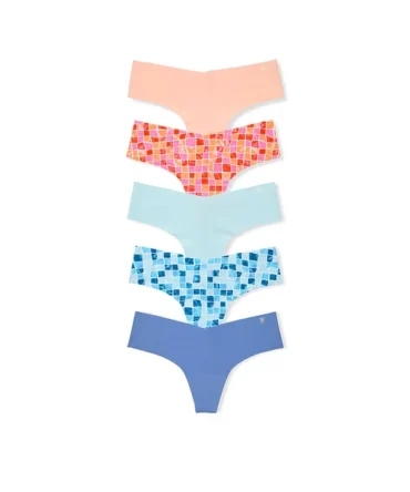 5-Pack No-Show Thong Panties