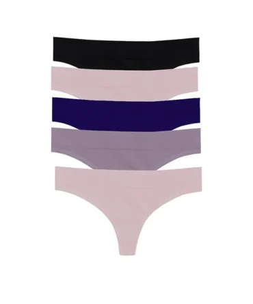5-Pack Regular Rise Thong Panties