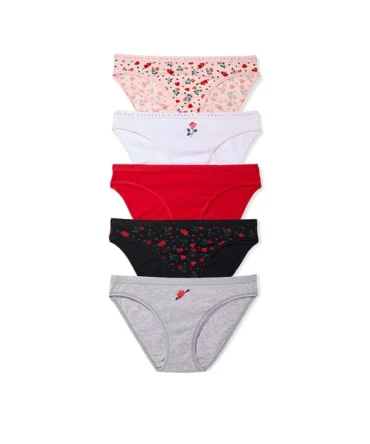 5-Pack Stretch Cotton Bikini Panties