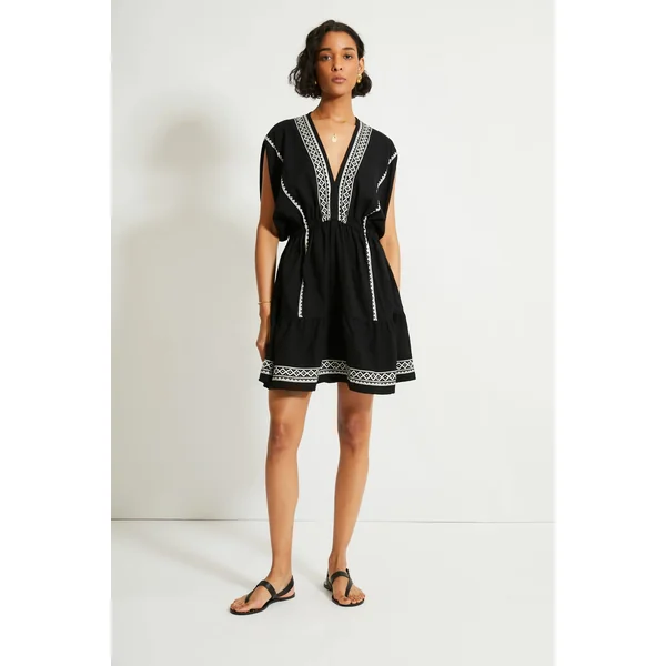 Alem Plunge Mini Dress