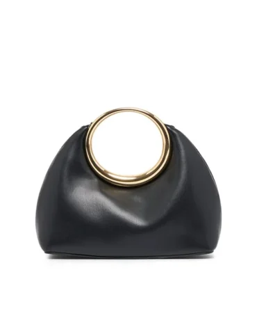 Alina Black Leather Bag