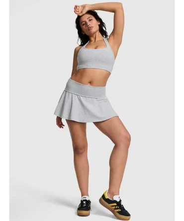 All-Day Cotton Halter Sports Bra