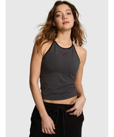All-Day Cotton High-Neck Bra Tank