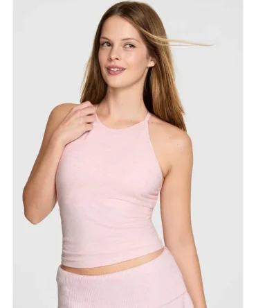 All-Day Cotton High-Neck Bra Tank