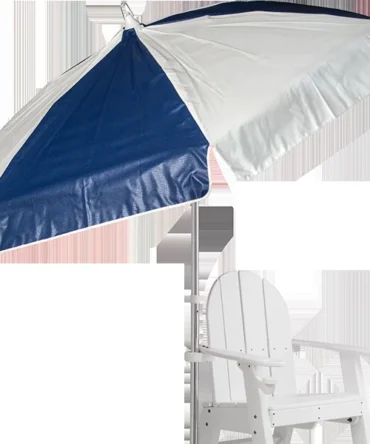 Alternating Panel Lifeguard and Swimming Pool Umbrella
