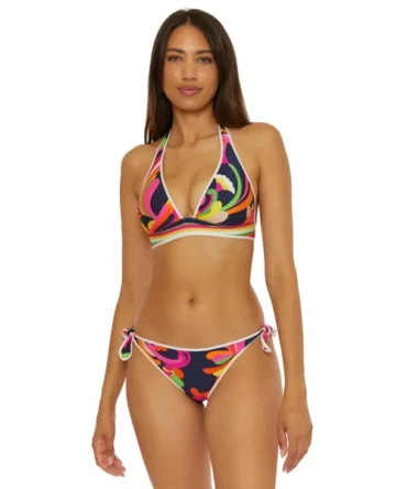 Anniversary Stripe Reversible Triangle Bikini Top