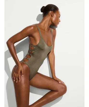 Archives Sexy Cut-Out Scoop One-Piece Swimsuit