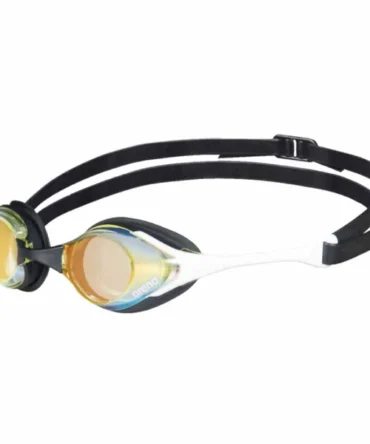 Arena Cobra Swipe Mirror Racing Goggles - Copper/White