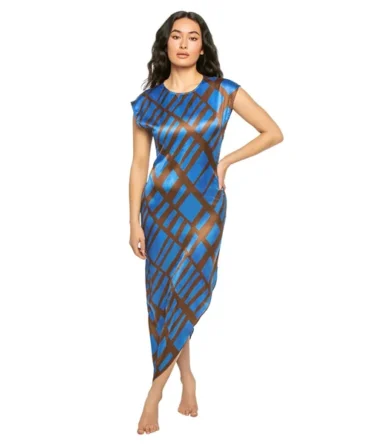 Asymmetrical Midi Dress