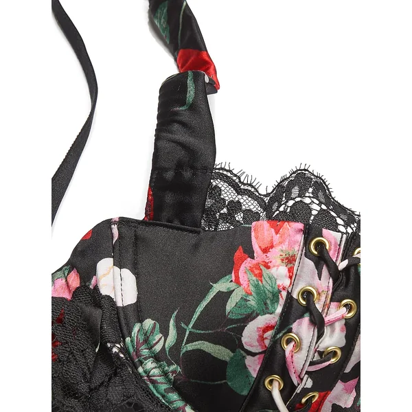 ATELIER Victoria's Secret Satin Lace Trim Lightly Lined Balconette Bra