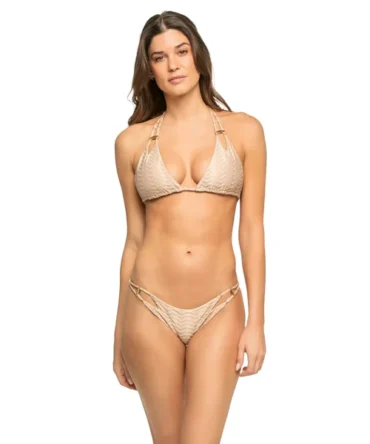 Aureus Triangle Halter Bikini Top