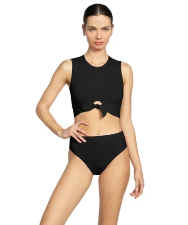 Ava High Neck Tank Bikini Top