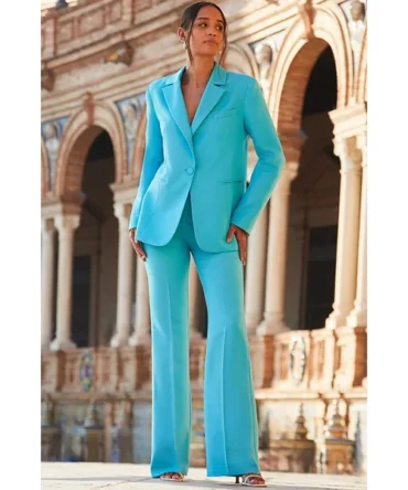 Azure Blue Tailored Blazer