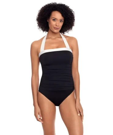 Bandeau Halter One Piece Swimsuit