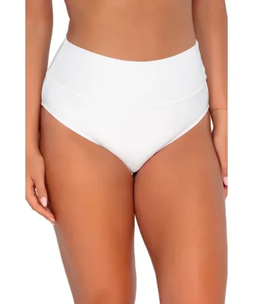 Banded Foldover High Waist Bikini Bottom