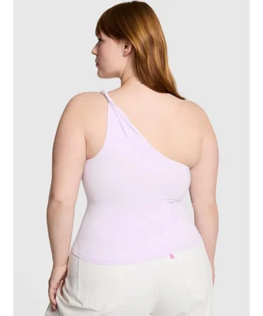 Base Stretch Twisted One-Shoulder Tank Top