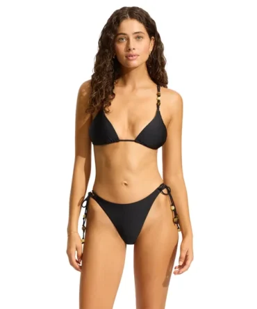 Beaded Triangle Bikini Top