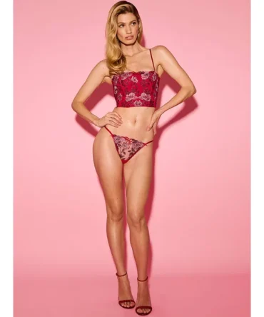 Beautiful Bows Embroidery Bra Top