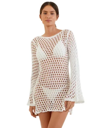 Belle Crochet Mini Cover Up Dress