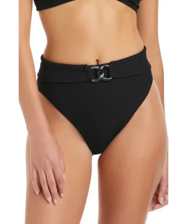 Belted High Waist Bikini Bottom