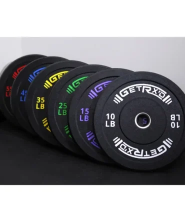 Black Crumb Rubber Bumper Plates [pc]