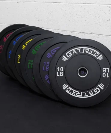 Black Premium Bumper Plates 2.0 with Color [piece]