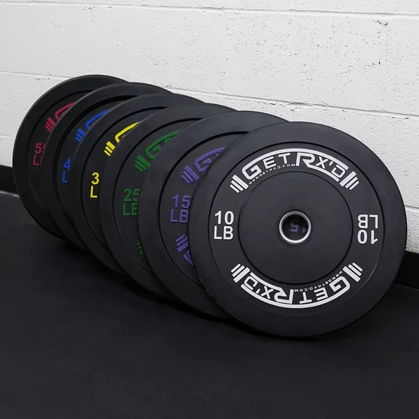 Black Premium Bumper Plates 2.0 with Color [piece]