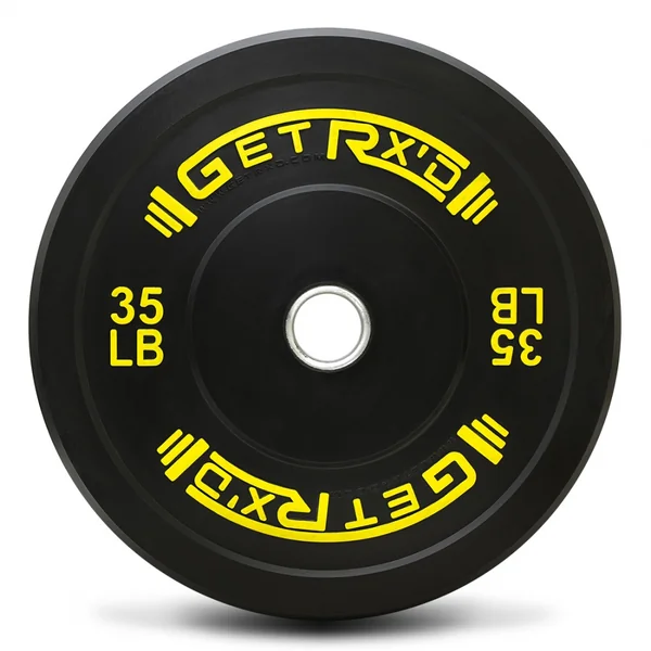 Black Premium Bumper Plates 2.0 with Color [piece]