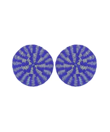 Blue Ka'i Petite Circle Earrings